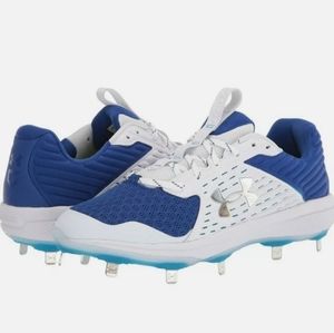 Under Armour Yard Mt Baseball Men's Size  10.5 Blue-White 3022999-002 MSRP